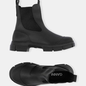 Ganni Recycled Rubber Chelsea Rain Boot